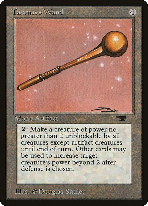 Tawnos's Wand, carta Magic di tipo Artifact illustrata da Douglas Shuler