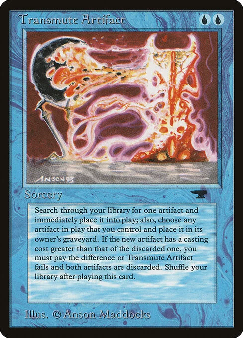 Transmute Artifact, carta Magic di tipo Sorcery illustrata da Anson Maddocks