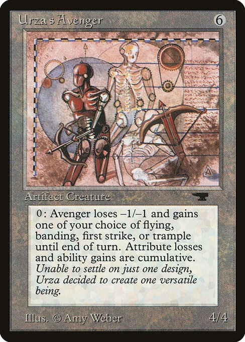 Urza's Avenger, carta Magic di tipo Artifact Creature — Shapeshifter illustrata da Amy Weber