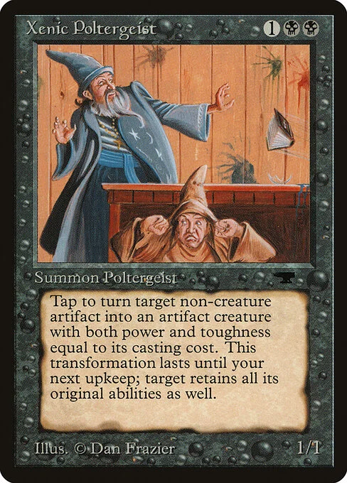 Xenic Poltergeist, carta Magic di tipo Creature — Spirit illustrata da Dan Frazier
