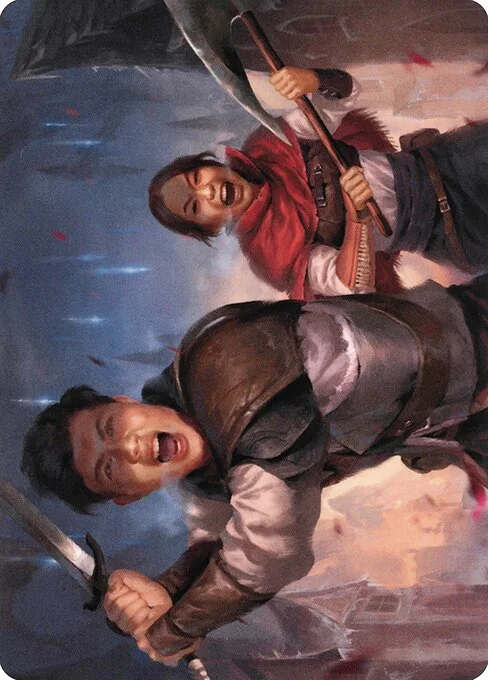 Daybreak Combatants // Daybreak Combatants, carta Magic di tipo Card // Card illustrata da Joshua Raphael