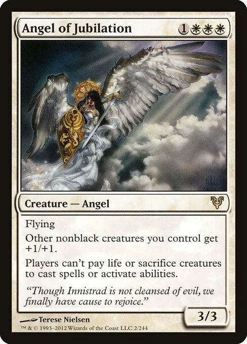 Angel of Jubilation, carta Magic di tipo Creature — Angel illustrata da Terese Nielsen