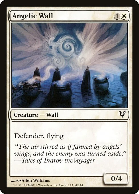 Angelic Wall, carta Magic di tipo Creature — Wall illustrata da Allen Williams