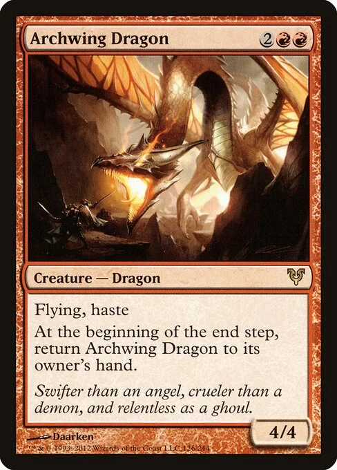 Archwing Dragon, carta Magic di tipo Creature — Dragon illustrata da Daarken