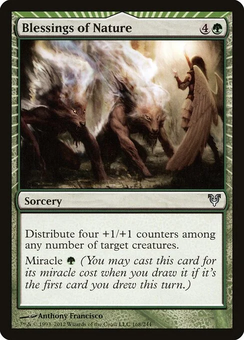 Blessings of Nature, carta Magic di tipo Sorcery illustrata da Anthony Francisco