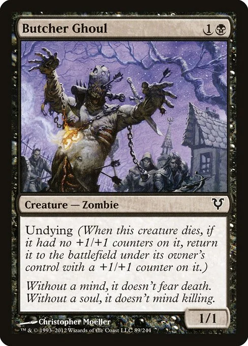 Butcher Ghoul, carta Magic di tipo Creature — Zombie illustrata da Christopher Moeller