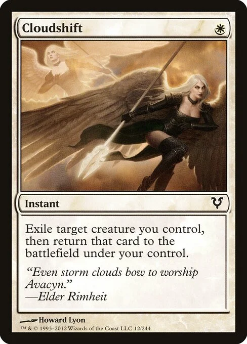 Cloudshift, carta Magic di tipo Instant illustrata da Howard Lyon