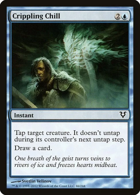 Crippling Chill, carta Magic di tipo Instant illustrata da Svetlin Velinov