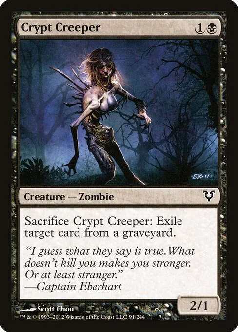 Crypt Creeper, carta Magic di tipo Creature — Zombie illustrata da Scott Chou