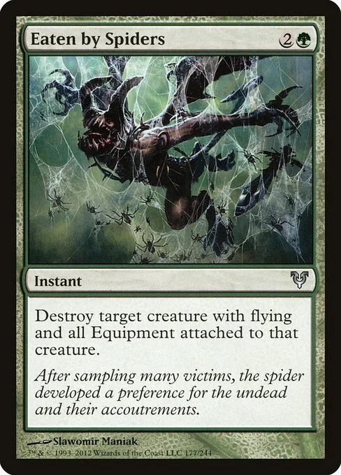 Eaten by Spiders, carta Magic di tipo Instant illustrata da Slawomir Maniak