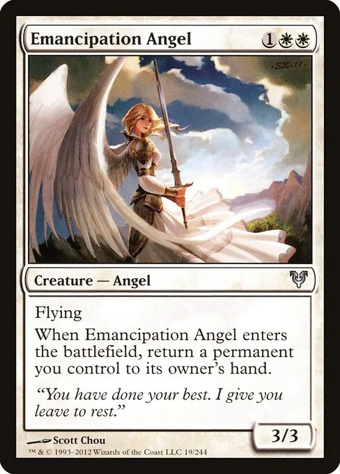 Emancipation Angel, carta Magic di tipo Creature — Angel illustrata da Scott Chou