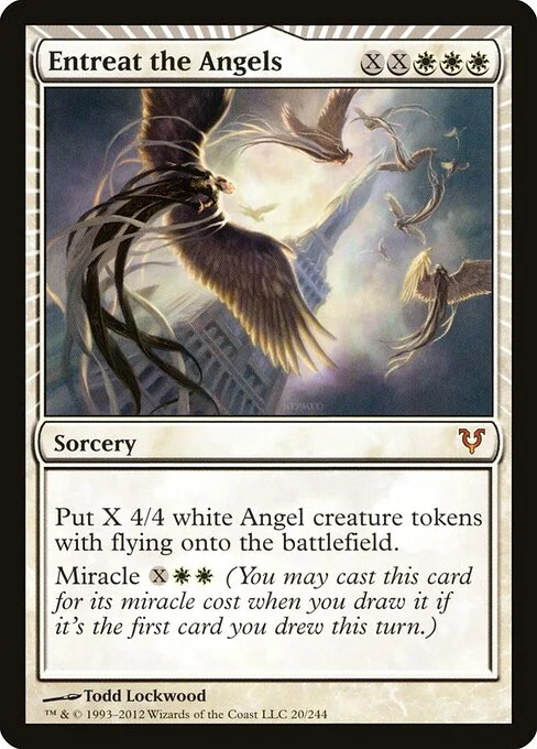 Entreat the Angels, carta Magic di tipo Sorcery illustrata da Todd Lockwood