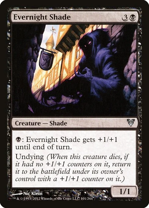 Evernight Shade, carta Magic di tipo Creature — Shade illustrata da Nic Klein