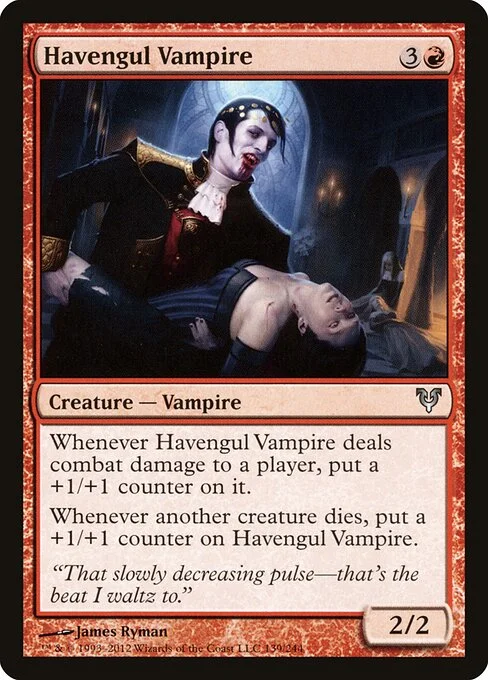 Havengul Vampire, carta Magic di tipo Creature — Vampire illustrata da James Ryman