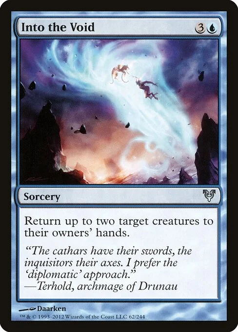 Into the Void, carta Magic di tipo Sorcery illustrata da Daarken