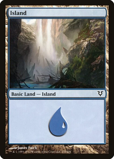 Island, carta Magic di tipo Basic Land — Island illustrata da James Paick