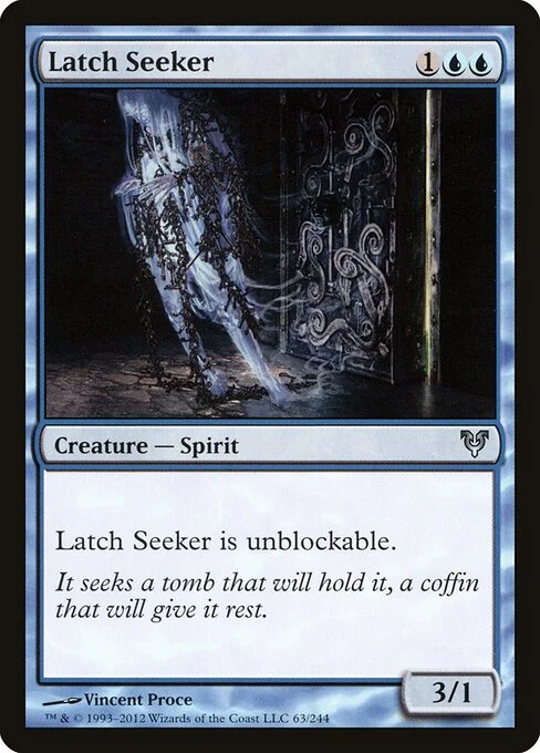 Latch Seeker, carta Magic di tipo Creature — Spirit illustrata da Vincent Proce
