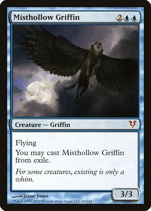 Misthollow Griffin, carta Magic di tipo Creature — Griffin illustrata da Jaime Jones