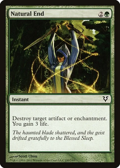 Natural End, carta Magic di tipo Instant illustrata da Scott Chou