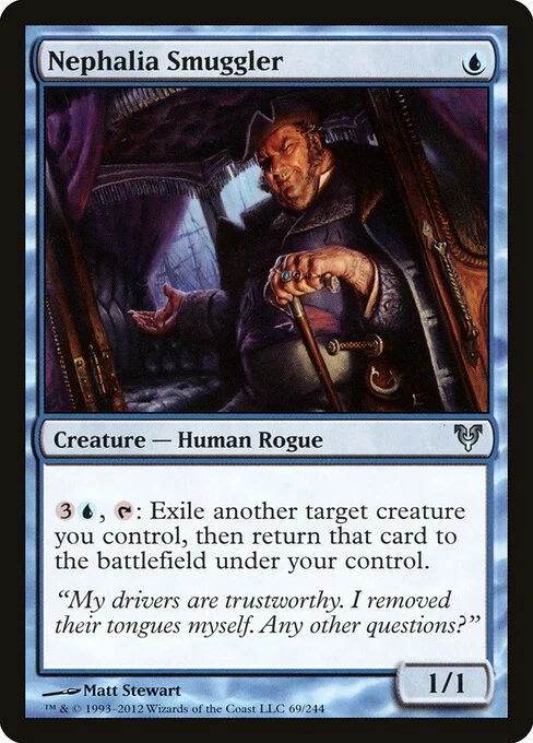 Nephalia Smuggler, carta Magic di tipo Creature — Human Rogue illustrata da Matt Stewart