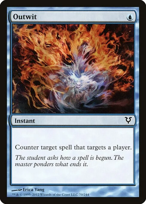 Outwit, carta Magic di tipo Instant illustrata da Erica Yang