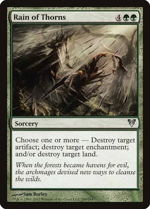 Rain of Thorns, carta Magic di tipo Sorcery illustrata da Sam Burley