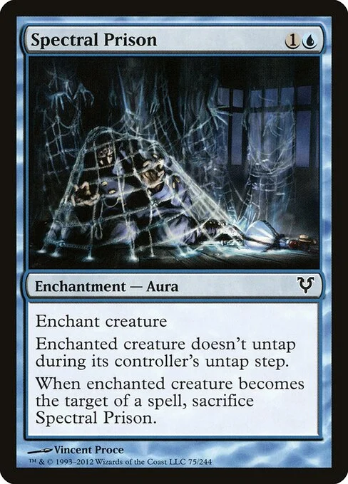 Spectral Prison, carta Magic di tipo Enchantment — Aura illustrata da Vincent Proce
