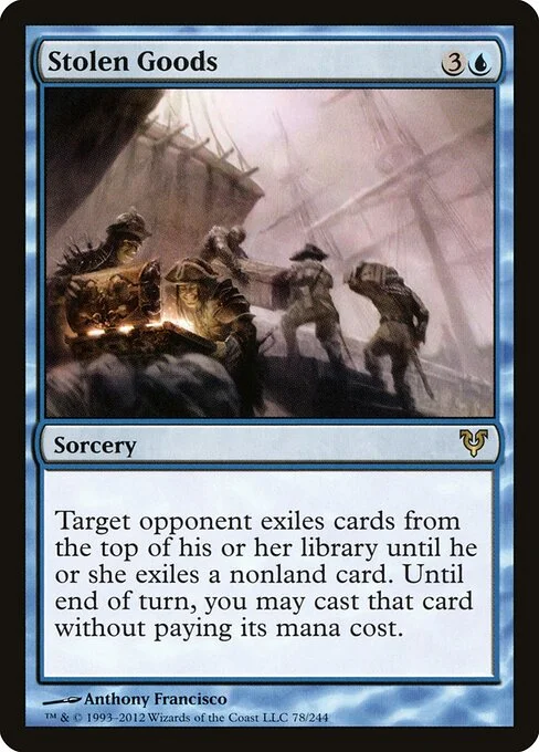 Stolen Goods, carta Magic di tipo Sorcery illustrata da Anthony Francisco