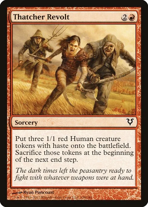 Thatcher Revolt, carta Magic di tipo Sorcery illustrata da Ryan Pancoast