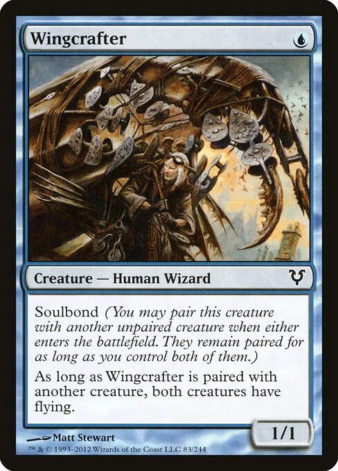 Wingcrafter, carta Magic di tipo Creature — Human Wizard illustrata da Matt Stewart