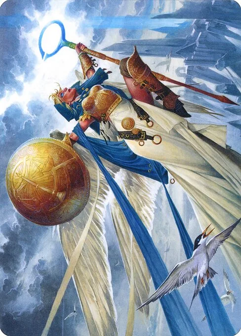 Linvala, Shield of Sea Gate // Linvala, Shield of Sea Gate, carta Magic di tipo Card // Card illustrata da Wayne Reynolds