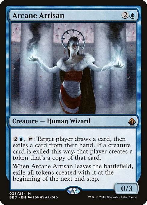 Arcane Artisan, carta Magic di tipo Creature — Human Wizard illustrata da Tommy Arnold