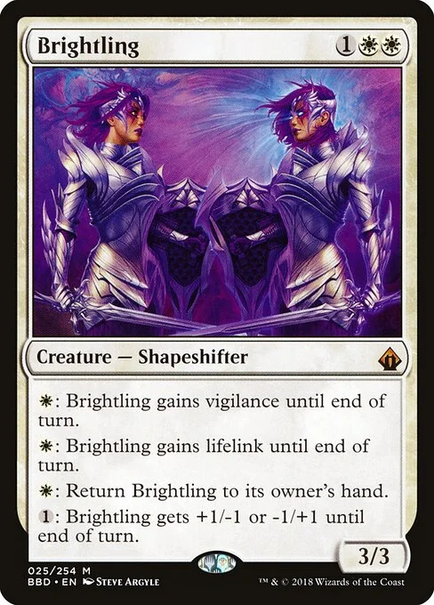 Brightling, carta Magic di tipo Creature — Shapeshifter illustrata da Steve Argyle