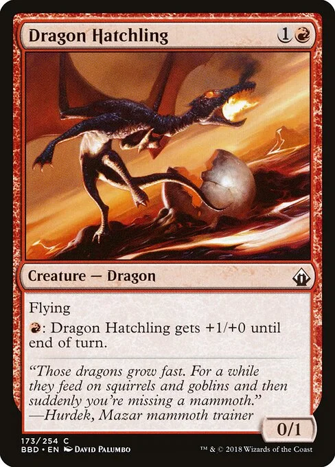 Dragon Hatchling, carta Magic di tipo Creature — Dragon illustrata da David Palumbo