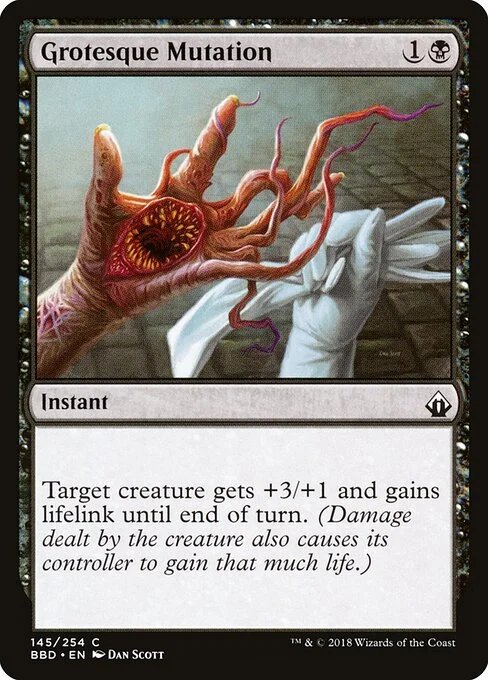 Grotesque Mutation, carta Magic di tipo Instant illustrata da Dan Murayama Scott