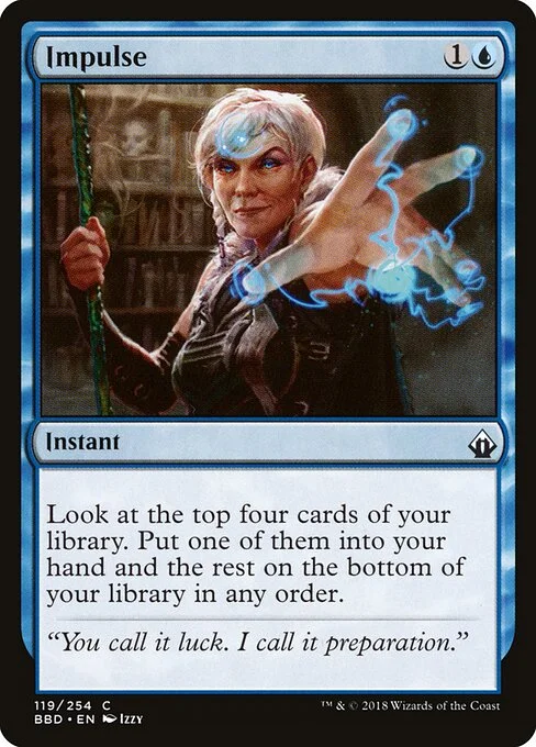 Impulse, carta Magic di tipo Instant illustrata da Izzy