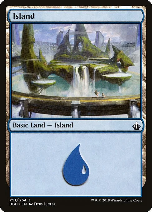 Island, carta Magic di tipo Basic Land — Island illustrata da Titus Lunter