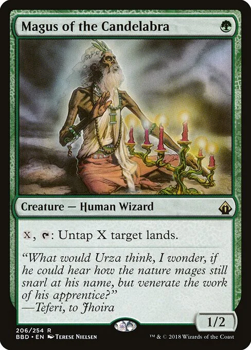 Magus of the Candelabra, carta Magic di tipo Creature — Human Wizard illustrata da Terese Nielsen