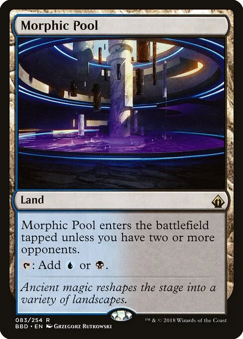 Morphic Pool, carta Magic di tipo Land illustrata da Grzegorz Rutkowski