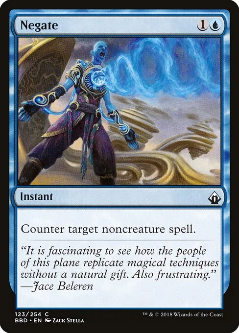 Negate, carta Magic di tipo Instant illustrata da Zack Stella