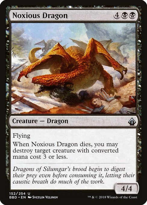 Noxious Dragon, carta Magic di tipo Creature — Dragon illustrata da Svetlin Velinov