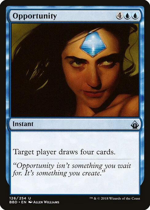 Opportunity, carta Magic di tipo Instant illustrata da Allen Williams