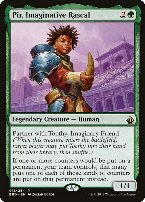 Pir, Imaginative Rascal, carta Magic di tipo Legendary Creature — Human illustrata da Zoltan Boros