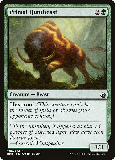 Primal Huntbeast, carta Magic di tipo Creature — Beast illustrata da Chris Rahn