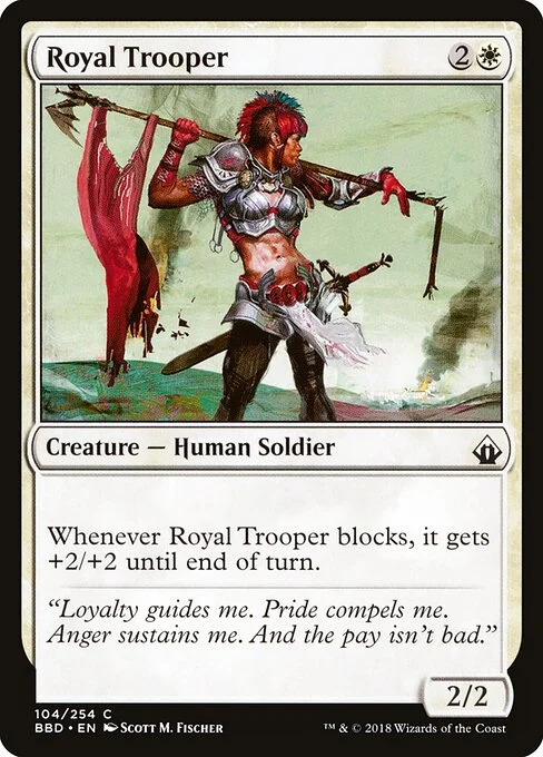 Royal Trooper, carta Magic di tipo Creature — Human Soldier illustrata da Scott M. Fischer