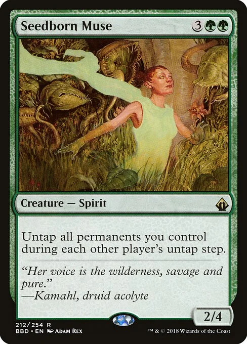 Seedborn Muse, carta Magic di tipo Creature — Spirit illustrata da Adam Rex