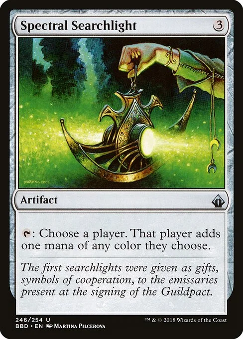 Spectral Searchlight, carta Magic di tipo Artifact illustrata da Martina Pilcerova