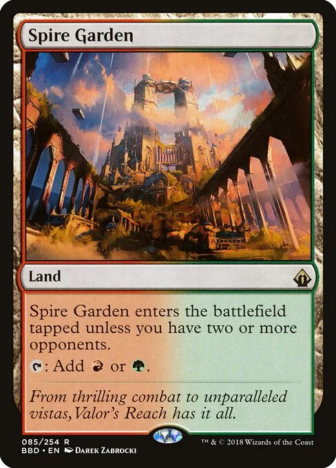 Spire Garden, carta Magic di tipo Land illustrata da Darek Zabrocki