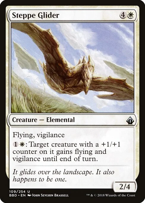 Steppe Glider, carta Magic di tipo Creature — Elemental illustrata da John Severin Brassell