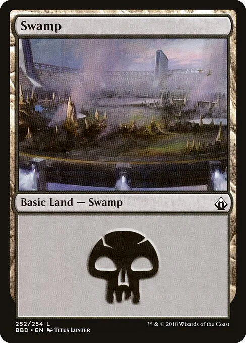 Swamp, carta Magic di tipo Basic Land — Swamp illustrata da Titus Lunter